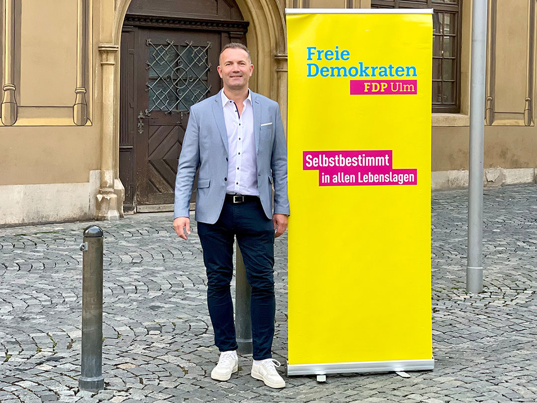 Europakandidat Christian Behncke für die Europawahl 2024 für die FDP Ulm